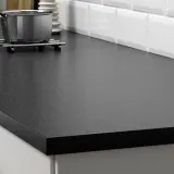 IKEA EKBACKEN (ИКЕА ЕКБАСКЕН) - Столешница изготовлена по индивидуальному заказу, имитация черного камня/ламинат, 30-45x2,8 см — фото 4