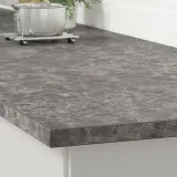 IKEA EKBACKEN (ИКЕА ЕКБАСКЕН) - Столешница на заказ, темно-серый имитирующий мрамор/ламинат, 45,1-63,5x2,8 см — фото 4