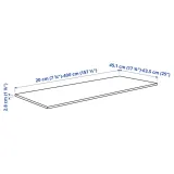 IKEA EKBACKEN (ИКЕА ЕКБАСКЕН) - Столешница на заказ, коричневый орех/ламинат, 45,1-63,5x2,8 см — фото 7