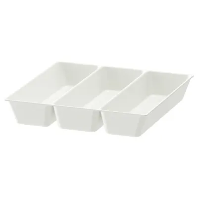 IKEA UPPDATERA (ИКЕА УППДАТЕРА) — Лоток/контейнер для столовых приборов, белый, 32x31 см