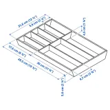 IKEA UPPDATERA (ИКЕА УППДАТЕРА) — Лоток для столовых приборов, светлый бамбук, 32x50 см — фото 6