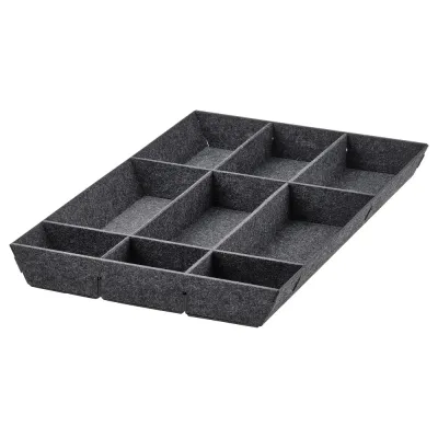 IKEA UPPDATERA (ИКЕА УППДАТЕРА) — Регулируемый органайзер для ящиков, серый, 40 см