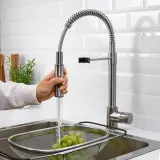 IKEA VIMMERN (ИКЕА ВИММЕРН) - Смеситель для кухни с распылителем, сталь — фото 2