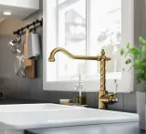 IKEA GLITTRAN (ИКЕА ГЛИТТРАН) - Смеситель для кухни, цвет латунь — фото 2
