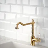 IKEA GLITTRAN (ИКЕА ГЛИТТРАН) - Смеситель для кухни, цвет латунь — фото 4