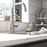 IKEA ÄLMAREN (ИКЕА ÄЛМАРЕН) - Смесительный кран с выходом воды, сталь — фото 4