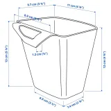 IKEA SUNNERSTA (ИКЕА СУННЕРСТА) — Контейнер, белый, 12x11 см — фото 6