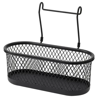 IKEA HULTARP (ИКЕА ХУЛТАРП) — Контейнер, черный/сетка, 31x16 см