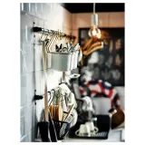 IKEA HULTARP (ИКЕА ХУЛТАРП) — Контейнер, белый/полированная латунь, 14x16 см — фото 4