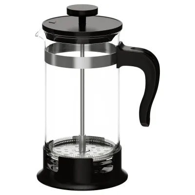 IKEA UPPHETTA (ИКЕА УППХЕТТА) — Кофеварка/чайник, стекло/нержавеющая сталь, 1 л
