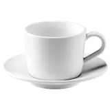 IKEA IKEA 365+ (ИКЕА ИКЕА 365+) — Чашка с блюдцем, белая, 13 мл — фото 1