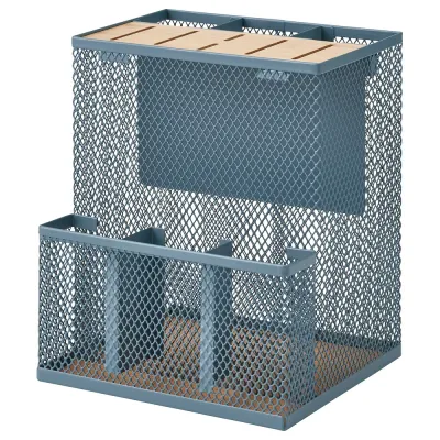 IKEA VIMPELFISK (ИКЕА ВИМПЕЛФИСК) — Блок для ножей, бамбук/серо-бирюзовый