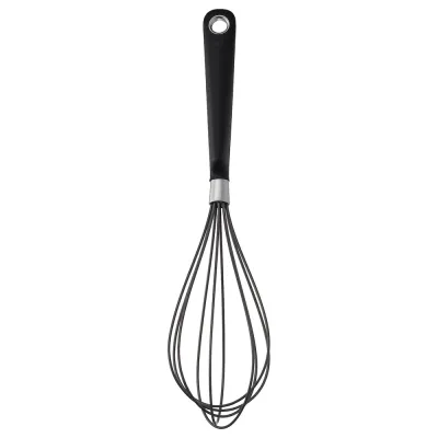 IKEA IKEA 365+ HJÄLTE (ИКЕА ИКЕА 365+ ХЙЭЛТЕ) — Закругленный венчик, нержавеющая сталь/черный