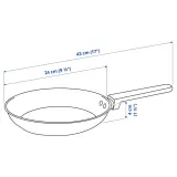 IKEA MIDDAGSMAT (ИКЕА МИДДАГСМАТ) — Сковорода, антипригарное покрытие/нержавеющая сталь, 24 см — фото 6