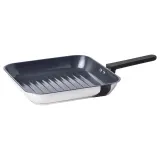 IKEA MIDDAGSMAT (ИКЕА МИДДАГСМАТ) — Сковорода-гриль, антипригарное покрытие/нержавеющая сталь, 28x28 см — фото 1