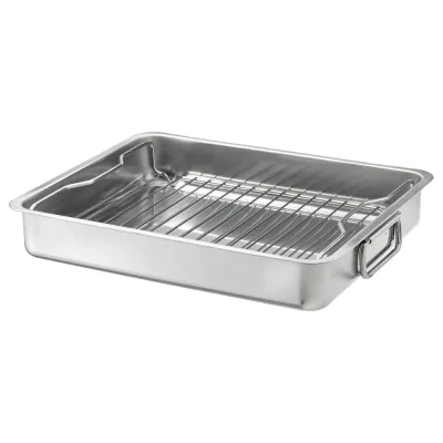 IKEA KONCIS (ИКЕА КОНСИС) — Форма для выпечки с решеткой, нержавеющая сталь, 40x32 см