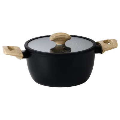 IKEA HUSKNUT (ИКЕА ХУСКНУТ) — Кастрюля с крышкой, антипригарное покрытие, черный, 2,7 л