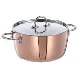 IKEA FINMAT (ИКЕА ФИНМАТ) — Кастрюля с крышкой, медь/нержавеющая сталь, 3 л — фото 1