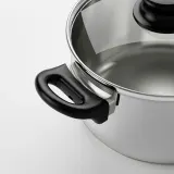IKEA ANNONS (ИКЕА АННОНС) — Кастрюля с крышкой, стекло/нержавеющая сталь, 2,8 л — фото 4