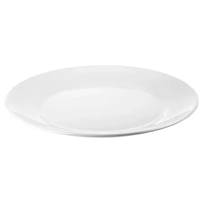 IKEA OFTAST (ИКЕА ОФТАСТ) — Тарелка, белая, 25 см