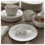 IKEA OFANTLIGT (ИКЕА ОФАНТЛИГТ) — Тарелка, белая, 22 см — фото 4