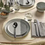 IKEA KRUSTISTEL (ИКЕА КРУСТИСТЕЛ) — Тарелка, рисунок/светло-серый, 20 см — фото 4