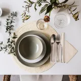 IKEA FÄRGKLAR (ИКЕА ФЭРГКЛАР) — Тарелка, матовый зеленый, 20 см — фото 5