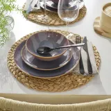 IKEA FÄRGKLAR (ИКЕА ФЭРГКЛАР) — Тарелка, сиреневая, 26 см — фото 3
