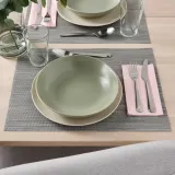 IKEA FÄRGKLAR (ИКЕА ФЭРГКЛАР) — Глубокая тарелка, матовый зеленый, 23 см — фото 3