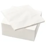 IKEA FANTASTISK (ИКЕА ФАНТАСТИСК) — Салфетки, белые, 40x40 см — фото 1