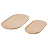 IKEA SMÖRLING (ИКЕА СМОРЛИНГ) — Поднос, комплект из 2 штук, бук — фото 1