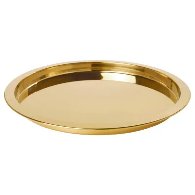 IKEA GLATTIS (ИКЕА ГЛАТТИС) — Поднос, цвет латуни, 38 см