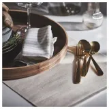 IKEA TILLAGD (ИКЕА ТИЛЛАГД) — Набор столовых приборов, 24 предмета, цвет латуни — фото 4