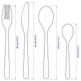 IKEA FÖRNUFT (ИКЕА ФОРНУФТ) — Набор столовых приборов, 24 предмета, розово-золотой — фото 4