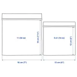 IKEA ISTAD (ИКЕА ИСТАД) — Пакет Ziplock, рисунок/черно-желтый, 1/0,4 л — фото 7