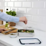 IKEA IKEA 365+ (ИКЕА ИКЕА 365+) — Контейнер для пищевых продуктов, прямоугольный/нержавеющая сталь, 1,0 л — фото 2