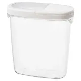 IKEA IKEA 365+ (ИКЕА ИКЕА 365+) — Контейнер/кастрюля для сухих продуктов, прозрачный/белый, 1,3 л — фото 1
