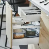 IKEA IKEA 365+ (ИКЕА ИКЕА 365+) — Контейнер/кастрюля для сухих продуктов, прозрачный/белый, 1,3 л — фото 3