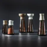 IKEA HALVTOM (ИКЕА ХАЛВТОМ) — Бутылка с наливным горлышком, стекло/коричневый, 19 см — фото 6
