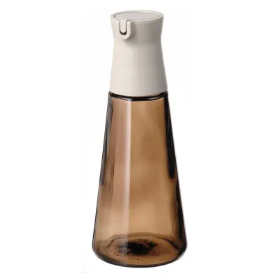 IKEA HALVTOM (ИКЕА ХАЛВТОМ) — Бутылка с наливным горлышком, стекло/коричневый, 19 см