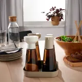 IKEA HALVTOM (ИКЕА ХАЛВТОМ) — Бутылка с наливным горлышком, стекло/коричневый, 19 см — фото 3