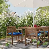 IKEA KLÖSAN (ИКЕА КЛОСАН) — Подушка для кресла, сад, темно-синий, 50x50 см — фото 4