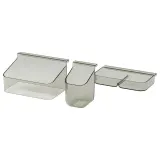 IKEA VISSLAÅN (ИКЕА ВИССЛАОН) — Вставка для ящика, комплект. 3 шт, серый — фото 1