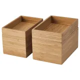 IKEA DRAGAN (ИКЕА ДРАГАН) — Набор для ванной комнаты, 4 предмета, бамбук — фото 1