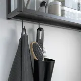IKEA ENHET (ИКЕА ЕНХЕТ) — Перекладина для крючков, антрацит, 37 см — фото 3