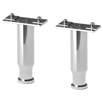 IKEA ALMAÅN (ИКЕА АЛМАОН) — Ножка, нержавеющая сталь/глянец, 12-20 см