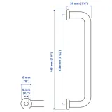 IKEA BAGGANÄS (ИКЕА БАГГАНЭС) — Ручка, нержавеющая сталь, 143 мм — фото 5