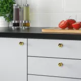IKEA BAGGANÄS (ИКЕА БАГГАНЭС) — Ручка, цветная латунь, 20 мм — фото 3