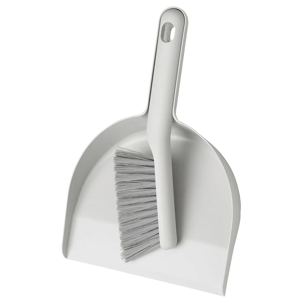 IKEA PEPPRIG (ИКЕА ПЕППРИГ) — Подметальная машина и совок, серый