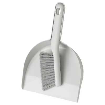 IKEA PEPPRIG (ИКЕА ПЕППРИГ) — Подметальная машина и совок, серый